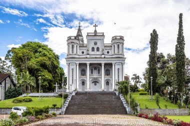 Santo Ambrosio Kilisesi, Igreja Matriz Santo Ambrosio Santa Catarina, Brezilya, Güney Amerika 'daki Ascurra şehrinde.