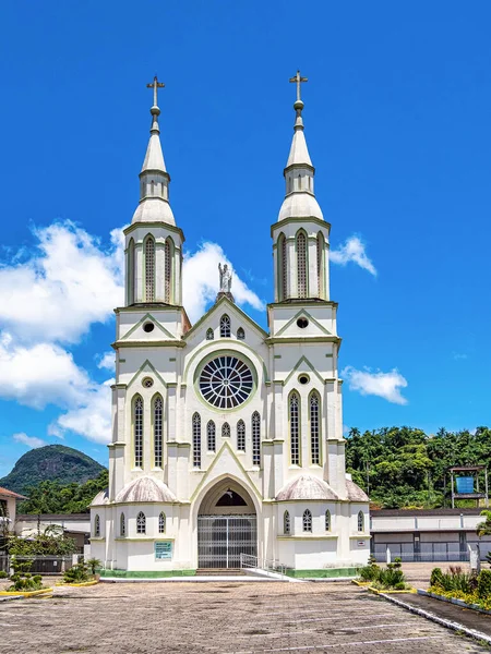 stock image Church of Sant'Ana, Igreja Matriz Sant'Ana in the city of Apiuna in Santa Catarina, Brazil, South America