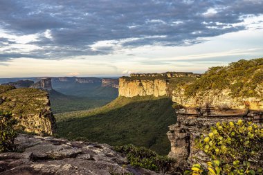 View from the top of the hill of the father inacio, morro do pai inacio, Chapada Diamantina, Bahia, Brazil in South America