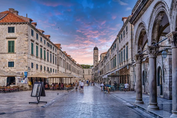 Dubrovnik Croacia Junio 2022 Stradun Street Herencia Mundo Unesco Del — Foto de Stock