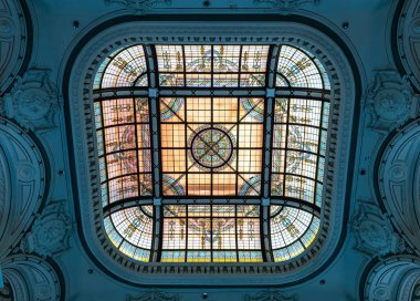 Interior of the National Library building on Rio Branco Avenue, downtown Rio de Janeiro, Brazil. Inaugurated in October 29 1910