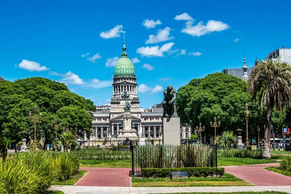 Der Palast Des Argentinischen Nationalkongresses Palacio Del Congreso Ist Sitz — Stockfoto