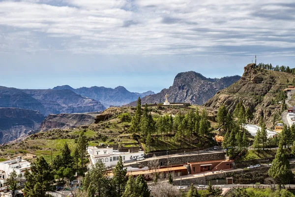 Artenara, Gran Canaria, İspanya 'daki Kanarya Adaları. Büyük Kanarya 'nın en güzel ve en yüksek dağ köyü.