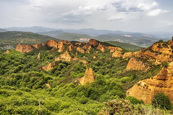 Spectacular Landscape Las Medulas Ancient Gold Mine Spain Unesco World — Foto de Stock
