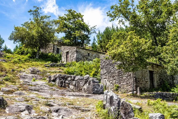 stock image Folon and Picon water mills in Galicia, Spain, are a historical set of about 60 mills, cascading, next to the river, declared goods of cultural interest