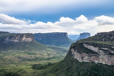 View from the top of the hill of the father inacio, morro do pai inacio, Chapada Diamantina, Bahia, Brazil in South America
