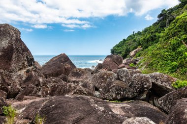 Aventureiro beach on big island Ilha Grande at Angra dos Reis, Rio de Janeiro, Brazil