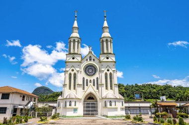 Sant 'Ana Kilisesi, Igreja Matriz Sant' Ana Santa Catarina, Brezilya, Güney Amerika 'daki Apiuna şehrinde.