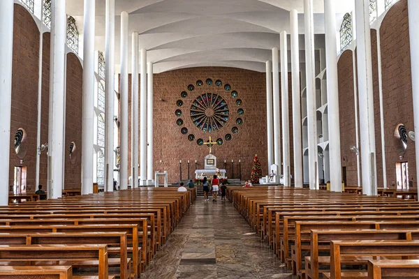 Interior Paul Apostle Cathedral Catedral Sao Paulo Apostolo Blumenau Santa — Stock Photo, Image
