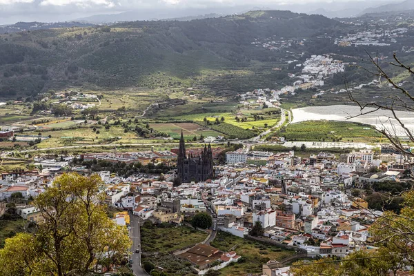 Impresionante Vista Desde Mirador Montana Arucas Montaña Arucas Gran Canaria — Foto de Stock