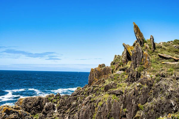 Widok Wybrzeże Galicji Obszar Ten Jest Znany Jako Wybrzeże Vela — Zdjęcie stockowe
