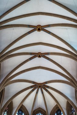 Erfurt Katedrali ve St. Mary Kolej Kilisesi, Erfurt, Almanya. Martin Luther 1507 'de katedralde papaz oldu.