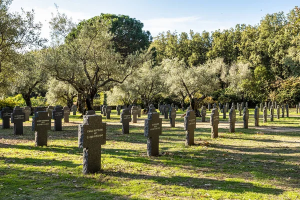 Cuacos Yuste Španělsko Října 2022 Vojenský Hřbitov Blízkosti Kláštera Yuste — Stock fotografie