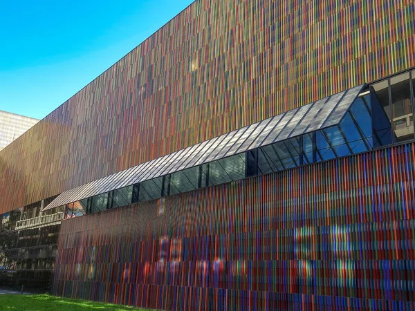Edifício Moderno Museu Munique Alemanha Simetria Minimalismo — Fotografia de Stock