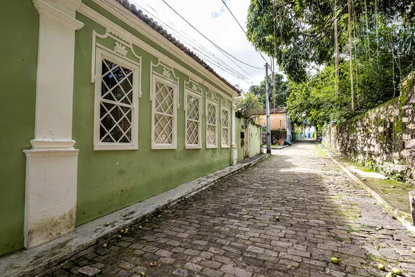 Zielony Dom Miejscowości Igatu Chapada Diamantina Gmina Andarai Bahia Brazylia — Zdjęcie stockowe