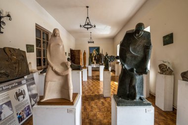 Caleruega, İspanya - 16 Haziran 2023: Avrupa 'daki Caleruega, Burgos, Castilla y Leon, İspanya' daki Santo Domingo de Guzman Müzesi