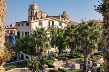 The norman castle in Saint Severina, Calabria in Italy. Castello normanno in Santa Severina clipart