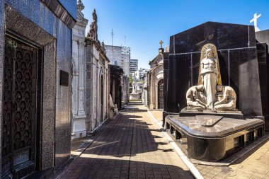 La Recoleta Cemetery, Cementerio de la Recoleta, a cemetery located in the Recoleta neighbourhood of Buenos Aires, Argentina.