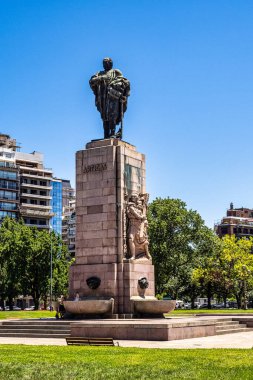 1942 'den Arjantin ve Uruguay arasındaki dostluğa kadar anıt, Monumento a la cordialidad Argentino - uruguaya in Lezama Park. Bueno Aires. Arjantin.