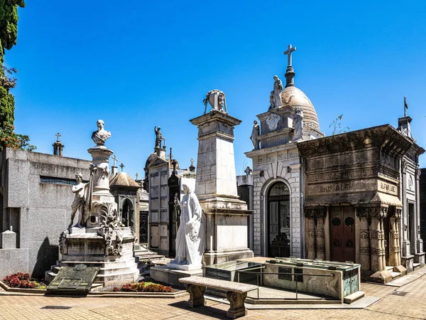 Cmentarz Recoleta Cementerio Recoleta Cmentarz Położony Dzielnicy Recoleta Buenos Aires — Zdjęcie stockowe