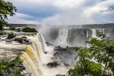 Devil's Throat at Iguazu Falls, one of the world's great natural wonders, on the border of Argentina and Brazil, Latin America
