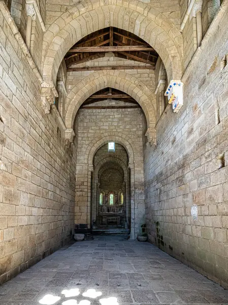 Nogueira Spania Jul 2023 Det Romanske Gotiske Klosteret Santo Estevo – stockfoto