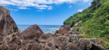 Aventureiro beach on big island Ilha Grande at Angra dos Reis, Rio de Janeiro, Brazil