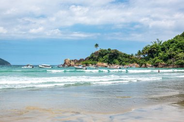 Aventureiro beach on big island Ilha Grande at Angra dos Reis, Rio de Janeiro, Brazil