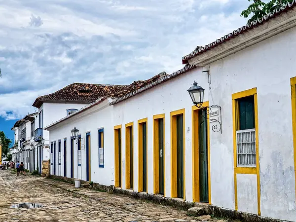 Δρόμοι Και Σπίτια Του Ιστορικού Κέντρου Στο Paraty Ρίο Ντε — Φωτογραφία Αρχείου