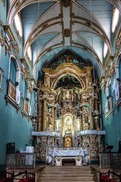 Brezilya, Salvador da Bahia 'da bulunan Ordem Terceira Nossa Senhora' nın Neoklasik Sömürge Kilisesi.