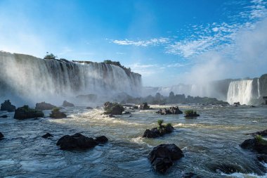 Devil's Throat at Iguazu Falls, one of the world's great natural wonders, on the border of Argentina and Brazil, Latin America