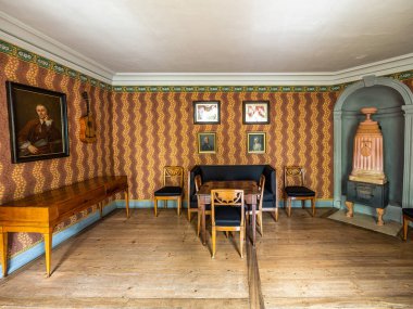 Weimar, Almanya - 11 Mayıs 2023: Schillerhaus Almanya 'da. Friedrich Schiller 'ın son evi ve UNESCO Dünya Mirası Alanı