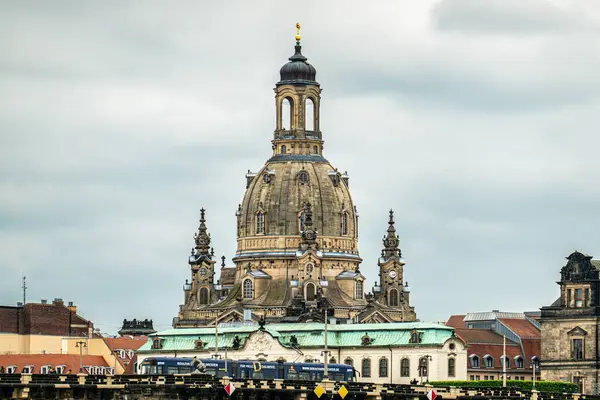 stock image Dresden, Germany - May 16, 2023: Frauenkirche cathedral in Dresden in Germany. Church of Our Lady is a Lutheran church in state of Saxony.