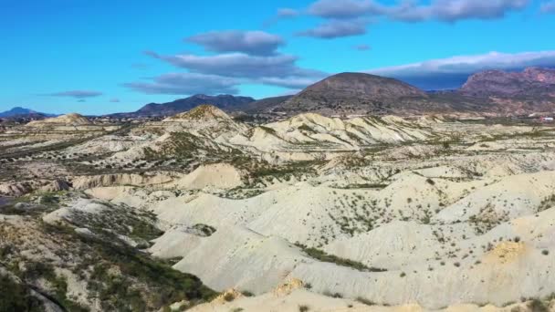 Badlands Abanilla Mahoya Murcia Region Spain — стоковое видео