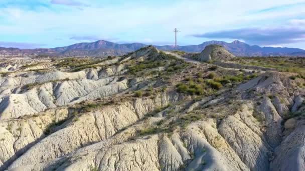 Die Badlands Von Abanilla Und Mahoya Der Region Murcia Spanien — Stockvideo