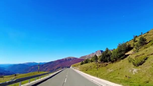 Conduciendo Por Valle Del Roncal Valle Roncal Navarra Navarra España — Vídeos de Stock