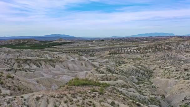 Badlands Abanilla Mahoya Murcia Region Spain — Stok Video