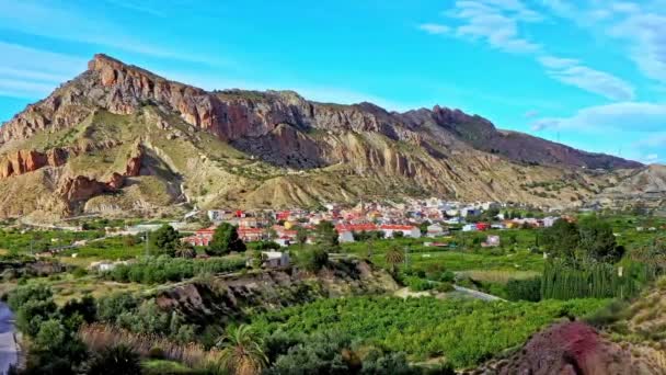 スペインのムルシア州リコテ谷のヴィラヌエバ セグラの風景 — ストック動画