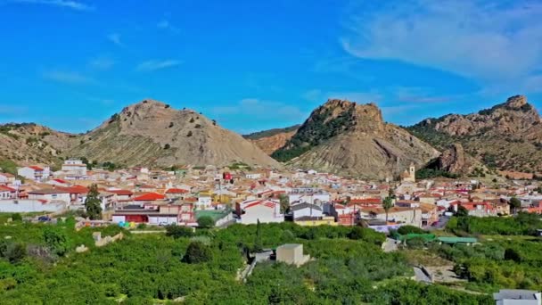Krajinný Pohled Villanueva Del Rio Segura Údolí Ricote Murcia Region — Stock video