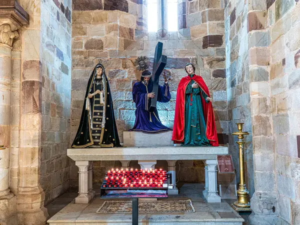 Stock image Interior of Catedral da Se, Se Cathedral at Silves, Portugal. Built in the 13th century on the site of the Moorish Grand Mosque