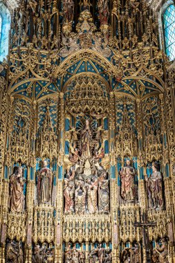 Coimbra 'nın Eski Katedrali, Se Velha, Coimbra, Portekiz. Bir Roma Katolik kilisesi 12. yüzyılda başladı..