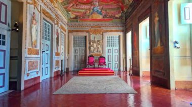 Mafra, Portekiz 'deki Mafya Ulusal Sarayı' nın içinde. Fransisken dini tarikatı. 18. yüzyıl Barok mimarisi