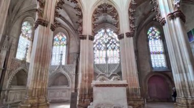 Santa Maria da Vitoria Manastırı 'nın içinde Portekiz, Batalha' daki Zafer Anıtı. Bir Dünya Mirası Sitesi