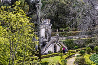 Portekiz 'deki Coimbra Üniversitesi Botanik Bahçesi. Bahçe 18. yüzyılda kuruldu ve şehirdeki en popüler yerlere ait..