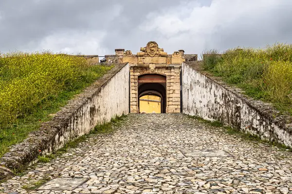 stock image The Fort Nossa Senhora da Graca or Fort Conde de Lippe north of the city of Elvas in Alentejo in Portugal.