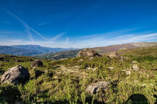 stock image Landscape view of the Peneda Geres National Park in Portugal, Europe. Area around Ponte da Barca