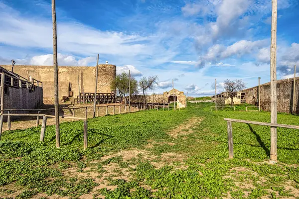 stock image View of the Castro Marim Castle in Castro Marim Village in Algarve Portugal.