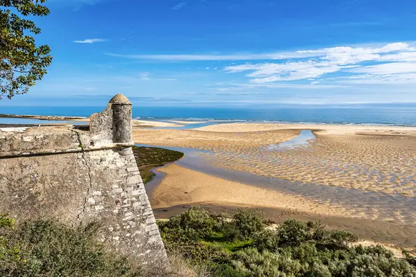 stock image The beach of Cacela Velha in the Algarve region of southern Portugal in Europe