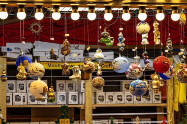 Münih, Bavyera 'daki Residenz' de Noel pazarı, Avrupa 'daki Almanya
