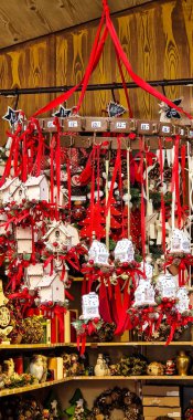 Christmas market at Neuhauser street in Munich, Bavaria, Germany in Europe clipart